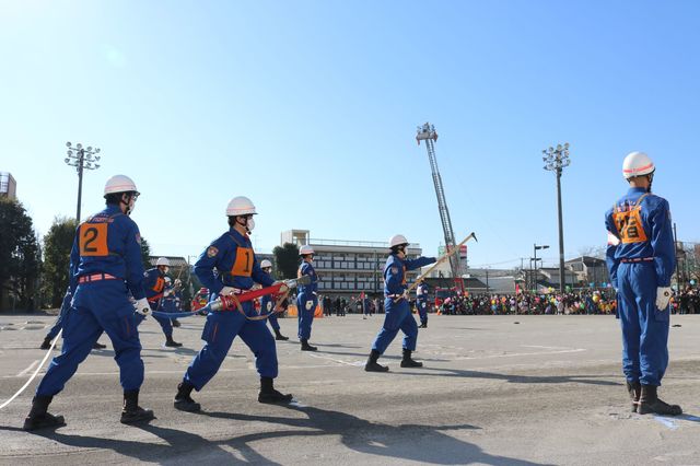 操法演技の様子