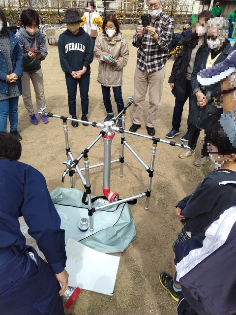 応急給水セット組立て体験