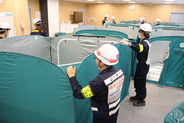 避難所開設訓練