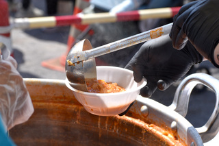 炊き出し 炊き出しのミネストローネ